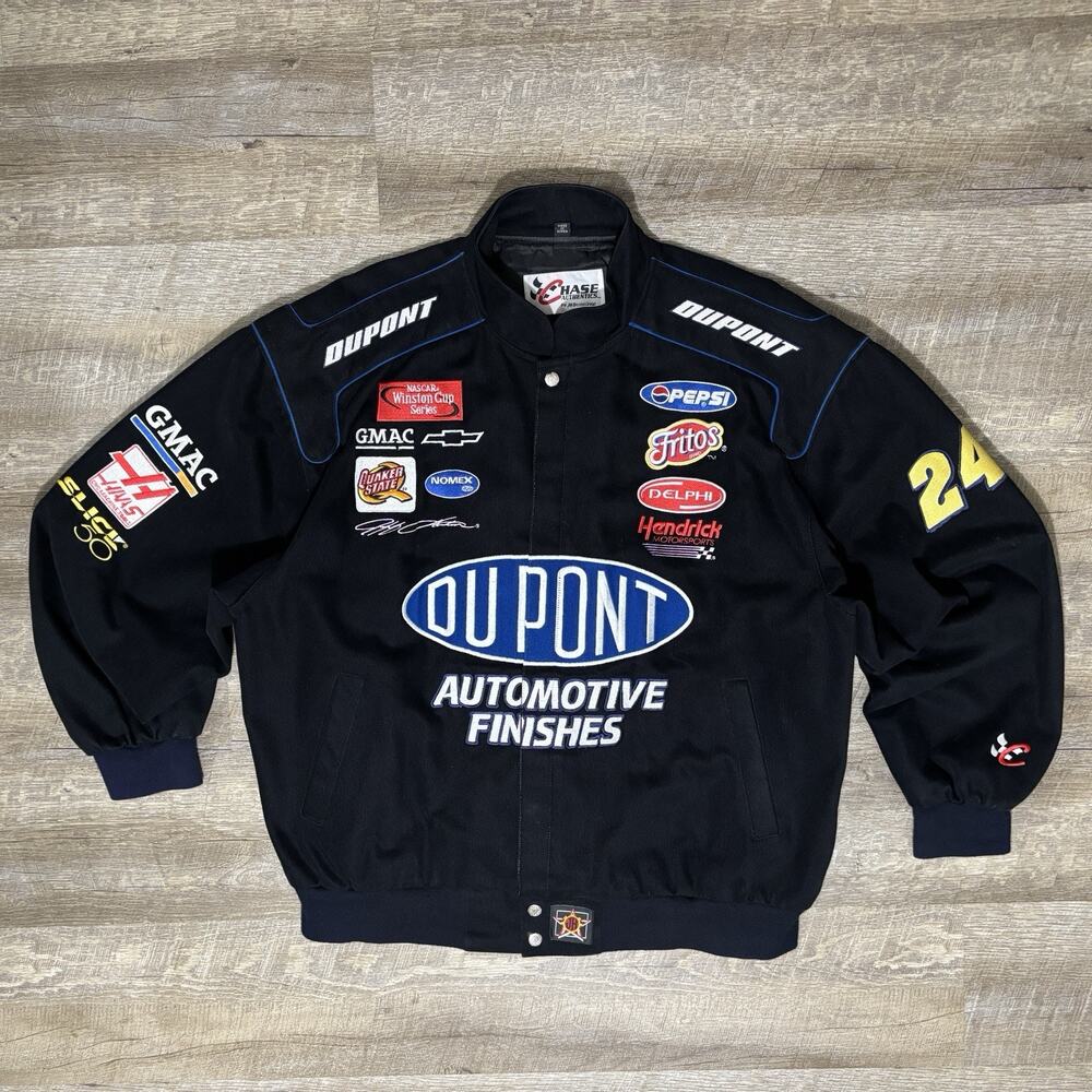 Vintage Jeff Gordon Nascar Jacket Men's XXL 90's Dupont Pepsi Nomex Y2K *READ*